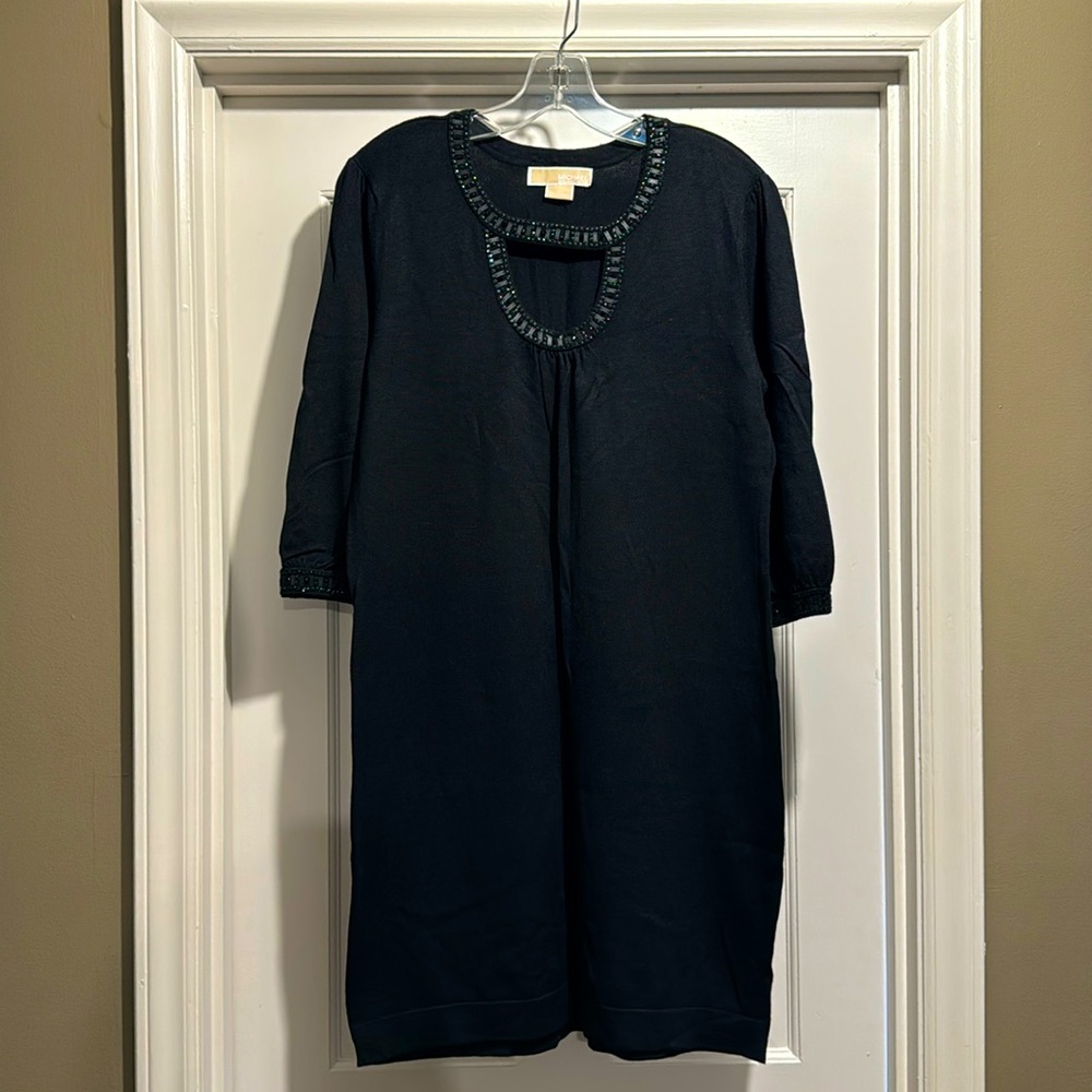 Michael Kors Size Large Black Sweater Dress